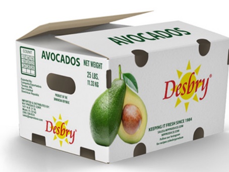 Box of Desbry Tropical Avocaods